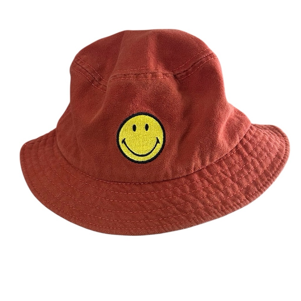 Urban Outfitters MarketxSmiley Originals Embroidered Bucket Hat with Smiley Face